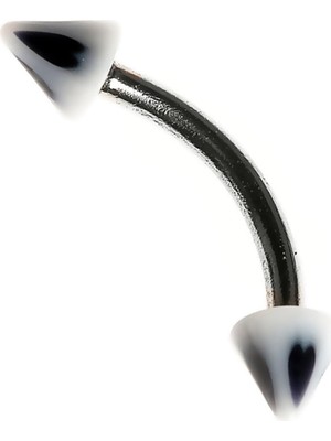 Valor Rouge Curved Barbel Çelik Spike Piercing TDGR00905
