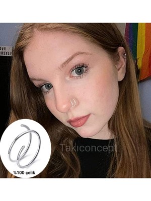 Valor Burgu Çelik Hızma Piercing, Gümüş