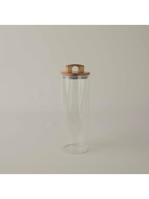 Valor Linens Handle Cam-Akasya Kapak 10X10X30 cm Kavanoz