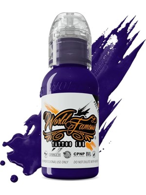 Valor Amsterdam Purple - World Famous Ink Dövme Boyası - 1OZ/30ML