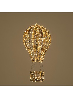 Valor Asu LED Işıklı Balon Dekor 78 cm Altın