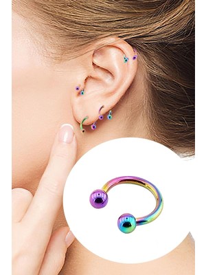 Valor 2 Adet Hologramlı C Piercing, Görseldeki Renk