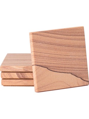 Valor Thirstystone Kumtaşı Cinnabar Bardak Altlıkları