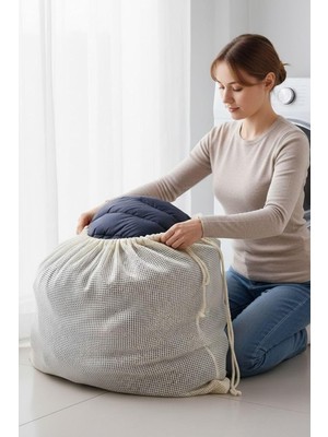 Valor Buffer® Battal Boy 120X150 cm Mont Yıkama Filesi–extra Büyük, Dayanıklı, Nefes Alabilir Çamaşır Kor