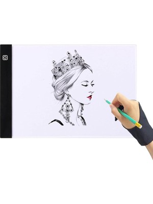 Valor Valkyrie Mddg LED Işıklı A4 Boy Çizim Kopyalama Eskiz Çizim Ultra Ince Animasyon Çizim Tableti