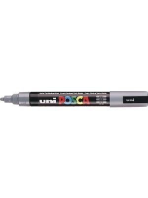 Valor Posca Uni-Ball Uni Pc-5m Boyama Markörü 1.8-2.5 mm Gri