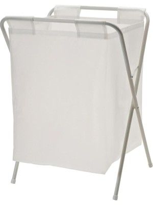 Valor Ikea 50 Litre Beyaz,katlanır, Çamaşır Sepeti Açılır Kapanır Pratik Kirli Sepeti 50 Lt U42X G43X Y60