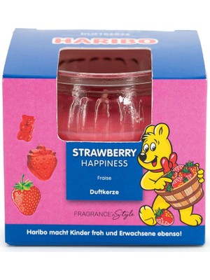 Valor Duftkerze Haribo 85G Strawberry Happiness