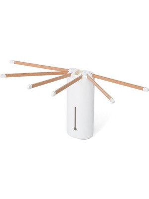 Valor Foppapedretti Calorifero Octopus Myhome Çamaşır Kurutma Askısı, Alüminyum/pvc/ahşap Kayın, Beyaz, 1