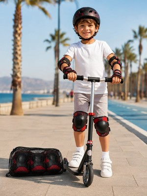 Akıllı Bayi Dizlik Dirseklik Kırmızı