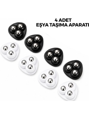 ÖNÇ - PRİME 4pcs 3 Bilya Tekerlekli Poşetli Mobilya Eşya Taşıma Aparatı 360°