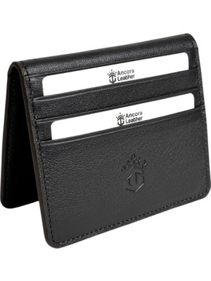 Ancora Leather Hakiki Deri Para Bölmeli Çıtçıtlı PORTFÖY-UNISEX-26210