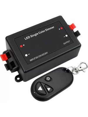ÖNÇ - PRİME Powermaster PM-37844 Tek Renk Şerit LED Dimmer Kablosuz Rf Uzaktan Kumandalı Kontrol Cihazı