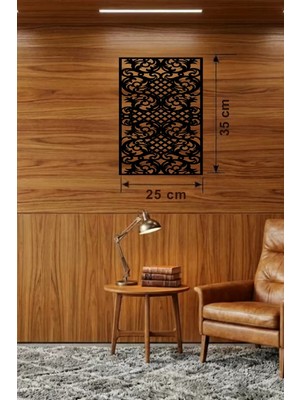 Vexor Gotham Temalı Ahşap Duvar Saati - 25X35 cm Lazer Kesim Dekoratif Saat