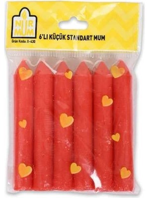 Vexor X-430 6lı Küçük Standart Mum