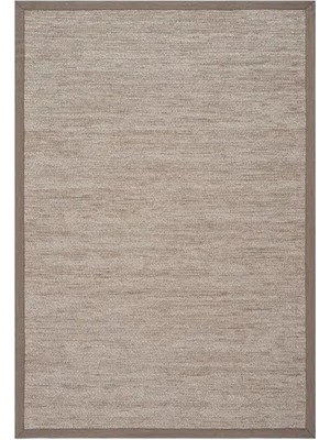 Vivense Sisalo Bordure Krem Natural Sisal Halı, Bordür Vizon B3418C, 100X200