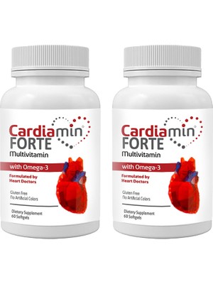 Vexor Cardiamin Forte 2 Adet Multivitaminli OMEGA3LÜ 60 Soft Jel Kapsüllü Formül