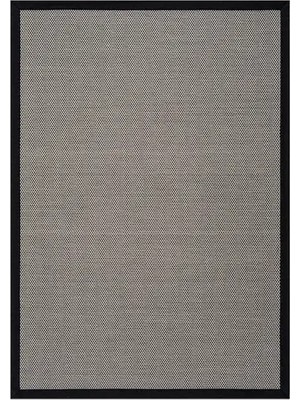 Vivense Sisalo Bordure Krem Siyah Sisal Halı, Siyah Bordür B3417E, 100X250