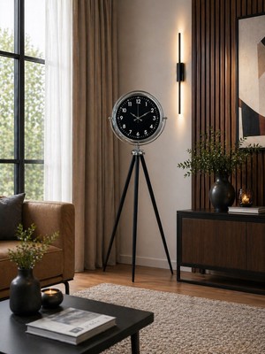 ALK Prestige Krom Tripod Ayaklı Saat