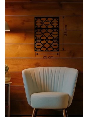 Bezos Geometrik Soyut Tasarım Ahşap Duvar Tablosu - 25X35 cm Lazer Kesim Modern Pano