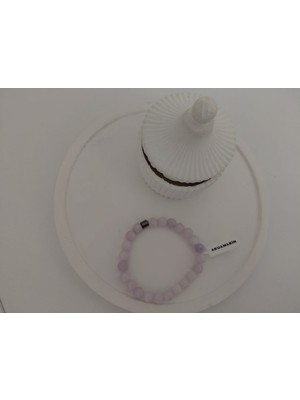 Değişik Aksesuar Şeker Tadında Doğal ve Orjinal Taş Bileklik Akuamarin 8 mm