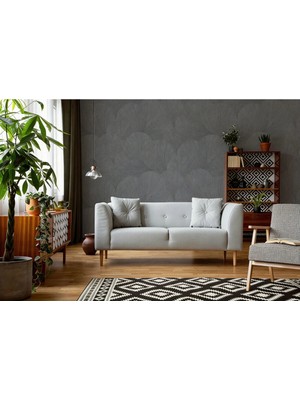 Arkhearts Mıreza Gri Art Deco Kabuk Desenli Tutkallı Duvar Kağıdı