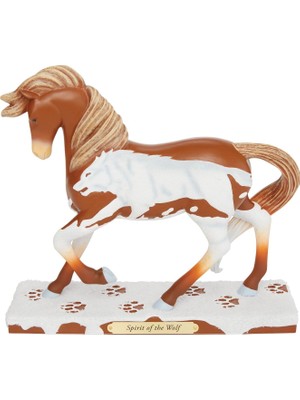 Meks Enesco The Trail Of Painted Ponies Spirit Of The Wolf Heykelcik, 17,1 Cm, Çok Renkli