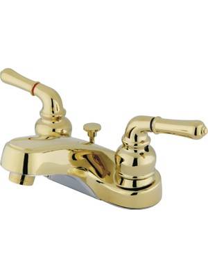Meks Kingston Brass KB8498NDL Nuvofusion Bar Musluk, Çift Kollu 2 Delikli, 12 cm Emzik Erişimi, Fırçalan