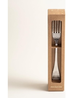 Meks Dume Çelik Yemek Çatalı 3X23X0.3 cm Mat Gümüş