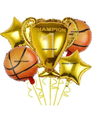 Meks Basketbol Kupa Folyolu Balon Set