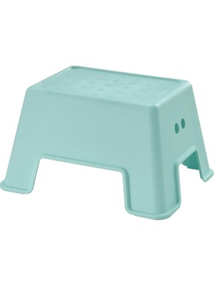 Meks Ikea Çocuk, Mavi Renk Tabure 44X35 cm Tabure Mavi Renk Çocuk Banyo Tabure Kaymaz Taban