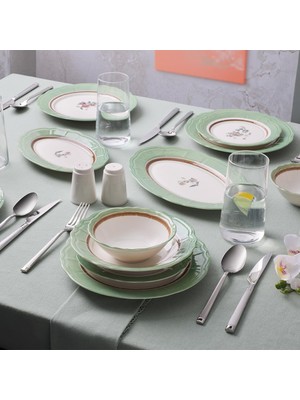 Meks Aryıldız Jardin Mint 30 Parça 6 Kişilik Yemek Takımı