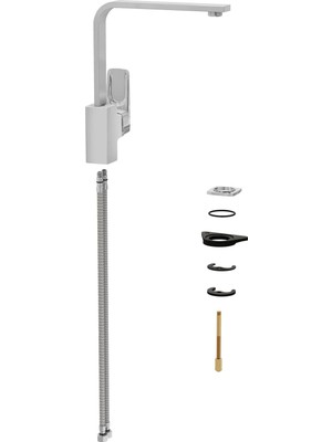 Meks Artema Root Square A42753 Eviye Bataryası, Krom