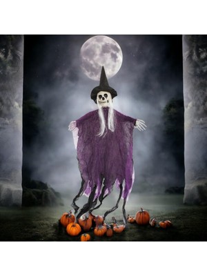 Meks Halloween Dekorati̇f Şapkali Iskelet 100CM AST6781