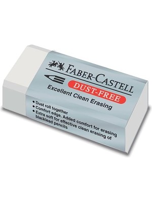 Meks Faber-Castell 187130-BOX30 Tozsuz Silgi - Beyaz (30'lu Paket)