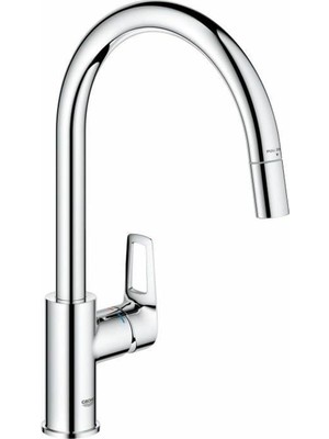 Meks Grohe Startloop, Mutfak Armatürü (Uzatılabilir Başlıklı Mutfak Musluğu, 360° Döndürülebilir, Değişk