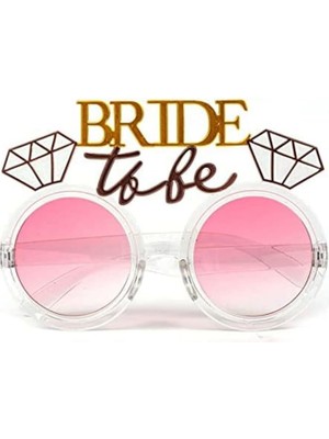 Meks Beysüs Parti Gözlülüğü Bride To Be Gümüş Pembe