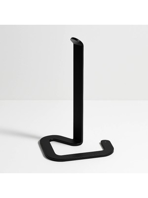 Meks Orret Home Masa Üstü Solo Kağıt Havluluk – Siyah Paslanmaz Metal Dikey Havlu Tutucu – Modern Mat Si