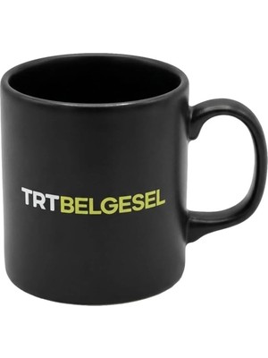 Meks Trt Belgesel Logolu Siyah Kupa