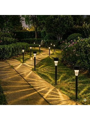 Meks Senon 10'lu Güneş Enerjili LED Bahçe Aydınlatması Solar Lamba Dekoratif Saplama Bahçe Yol Lambası
