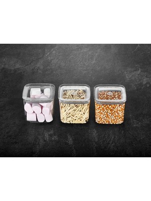 Meks Vip Ahmet Sude Kare Saklama Kabı, 3X700 ml