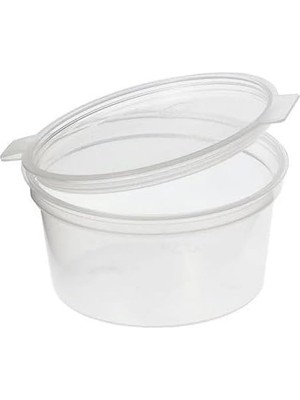 Meks Spelt 30CC Sert Plastik Mini Kavanoz Eşya Kabı Kapaklı Küçük Ürün Kutusu Sos Kabı 50'li