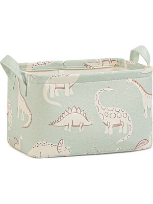 Meks Ocean Home Textile Çocuk Odası Dinozor Sepet 30 x 21 x 18 cm