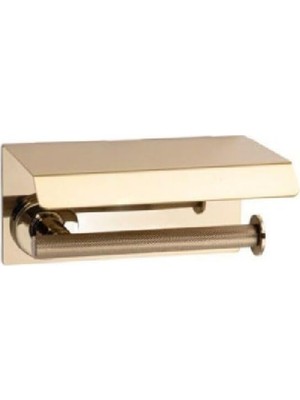 Meks System Purelıne Kapaklı Tuvalet Kağıtlığı Gold Renk 85X117X170 mm