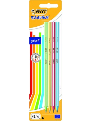 Meks Bic Evolution 646 Kurşun Kalem, 4'lü Blister