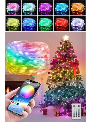 Meks Buffer USB LED Işık 10 mt Uzaktan Kumandalı, Çok Renkli Rgb Dekoratif Ortam Aydınlatması, Çok Modlu