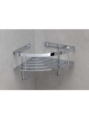 Meks System Banyo Duş Raf Sistemi Krom Renk 152X197X280 mm
