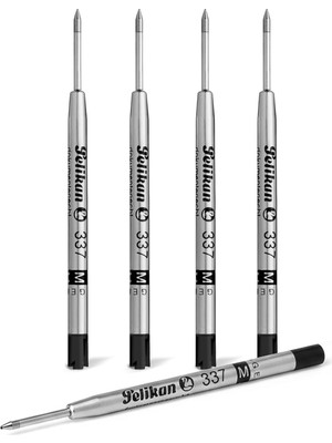 Meks Pelikan 337 M Tükenmez Kalem Refill 5li-Siyah
