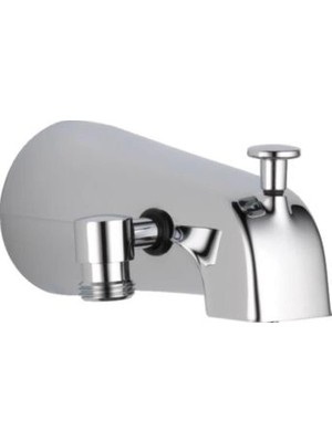Meks Delta Faucet U1072-PK Saptırıcı Küvet Emziği, Krom, 0.5