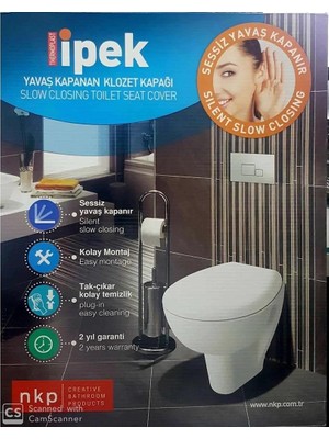 Meks Nkp Ipek Tak-Çıkart Yavaş Kapanan Amortisörlü Klozet Kapağı
